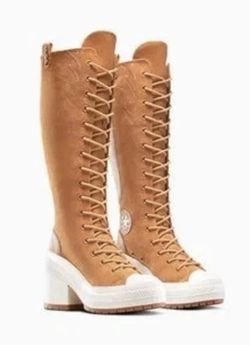 CONVERSE Size 5.5 Women Chuck 70 Heel Platform High Western A15660C New Brown