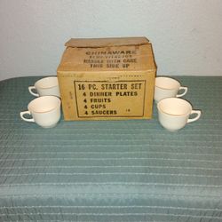 Vintage Scio Pottery 16 Piece China Set 