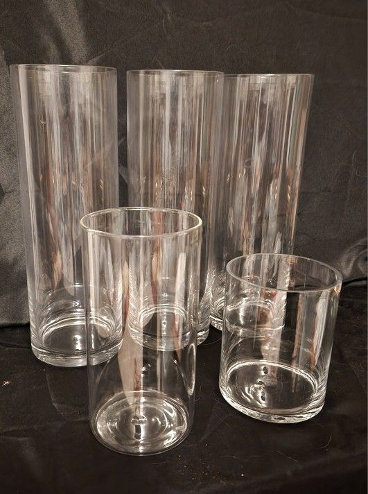 Large Glass Cylinder Vases