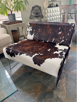 Cantoni Cow Hide Chair