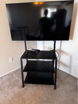 Rolling TV stand