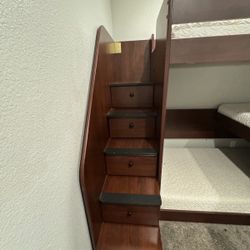 Berg Triple Bunk Bed With Storage And Bookcase 