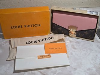 Louis Vuitton Pallas Wallet: Rose Ballerina Monogram Pink Brown Zipper clutch