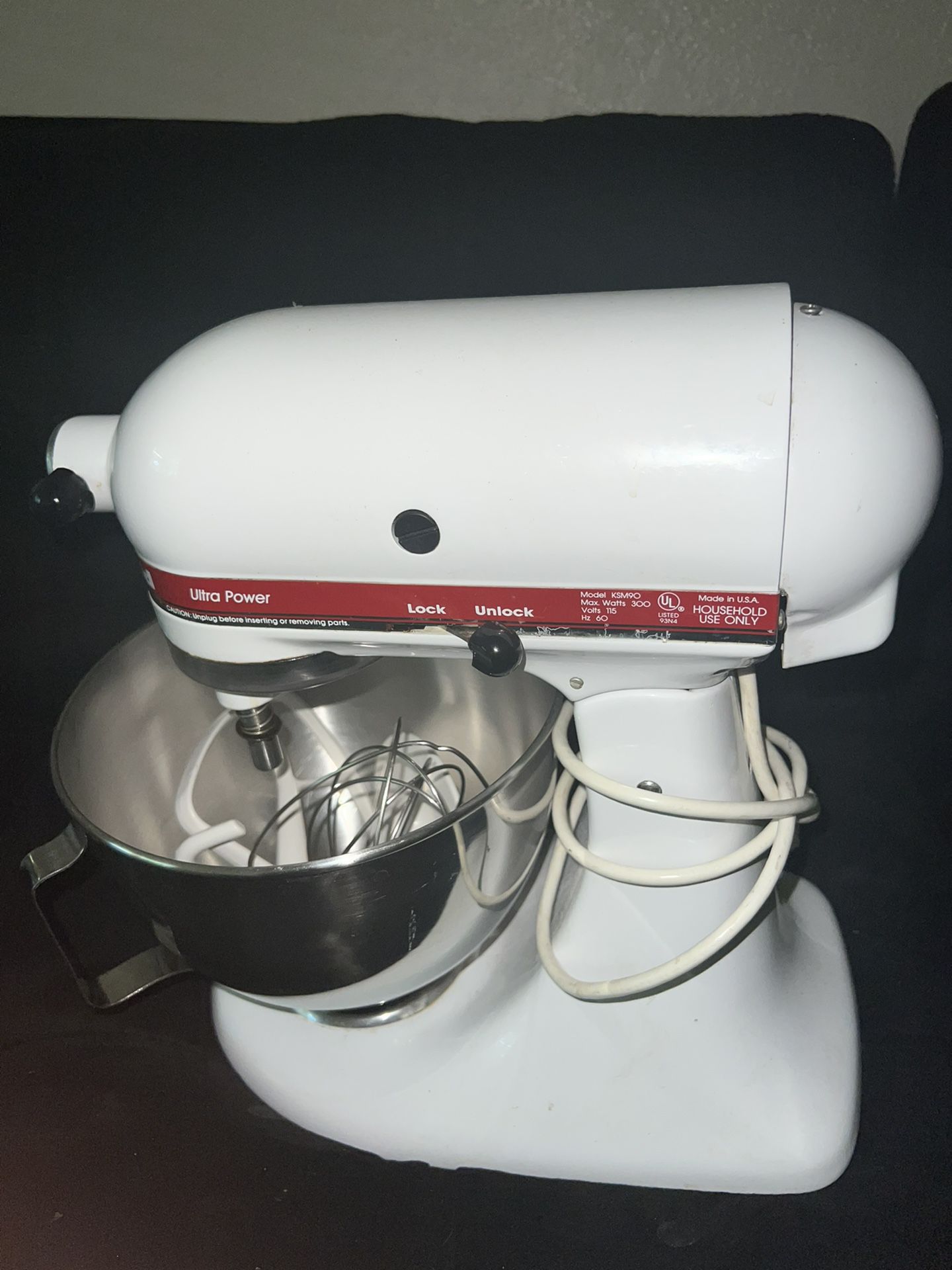 Kitchen Aid Stand Mixer Vintage White 
