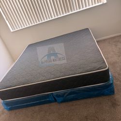 King mattress regular and box spring set (2pc - brand new) 
