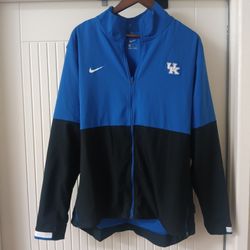 University Of Kentucky Wildcats Men's Nike Colorblock Woven Full-Zip Jacket Royal/Black - XL