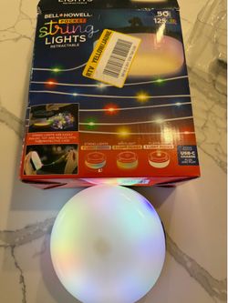 Bell + Howell 125-Light 50 ft. Indoor/Outdoor Battery Operated Rechargeable Color Changing Integrated LED Novelty String-Light