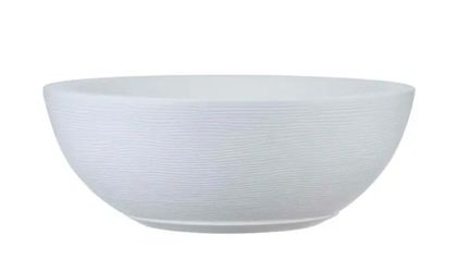 Floridis Amsterdan Large White Plastic Resin Indoor and Outdoor Planter Bowl