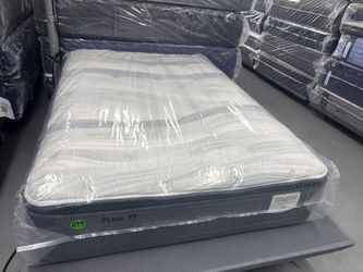 FULL SIZE SIMMONS BEAUTYREST HARMONY (PLUSH) PILLOW TOP MATTRESS & BOX SPRING BED SET