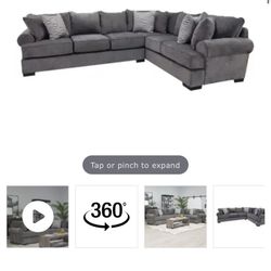 Grey Sectional Couch 