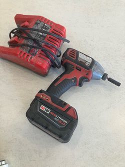 Milwaukee Impact Drill Kit W/Charger & 5.0RedLithium XC Battery
