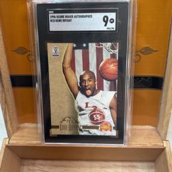 Kobe Bryant 1996 Score Board Autographed Basketball Rookie Card #15 SGC Mint 9