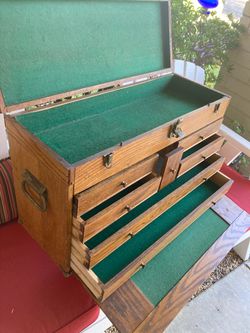 Oak tool chest