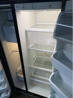 Black whirlpool fridge