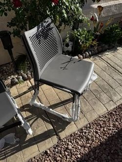 Flash Furniture HERCULES Series 661 lb. Capacity Gray Stack Chair with Air-Vent Back and Black Powde