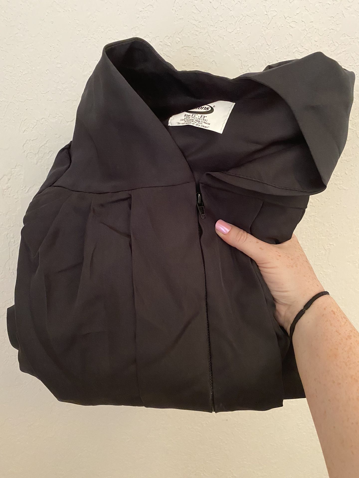 Black Graduation Gown 