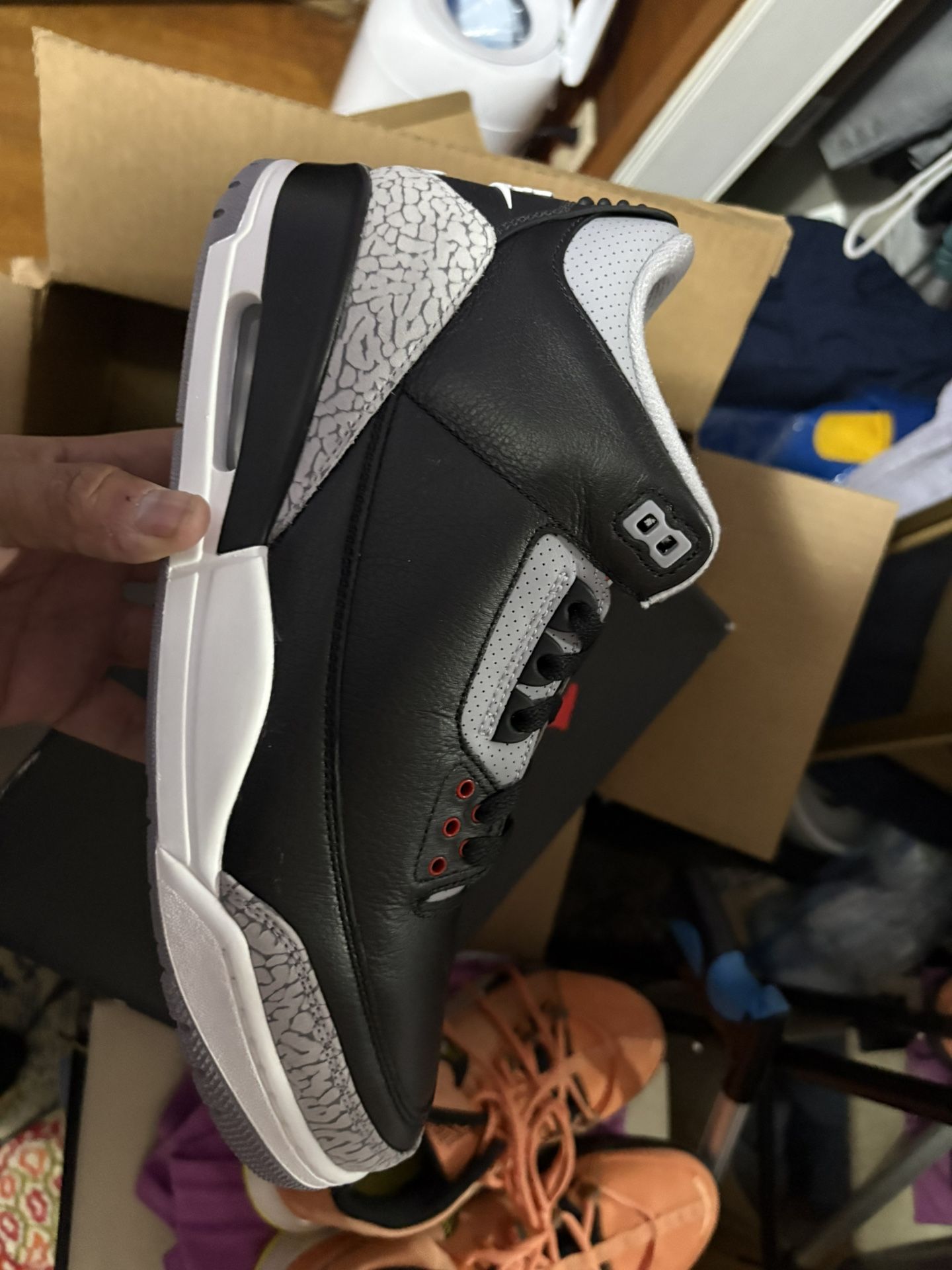 Size 12 Jordan 3 Black Cement