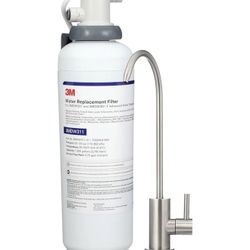 Aqua-Pure 3MDW301 Under Sink Dedicated Faucet Water Filter System, for Lead, VOC's, Microplastics, Cysts, Bad Taste and Odor, Asbestos, MTBE and TTHM 