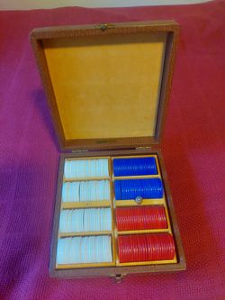 Poker Chips and Case