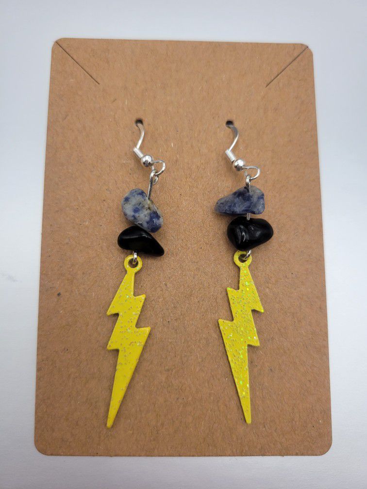 Handmade Lightning Storm Earrings 