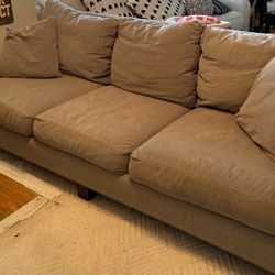Modern Sofa Neutral Grey 