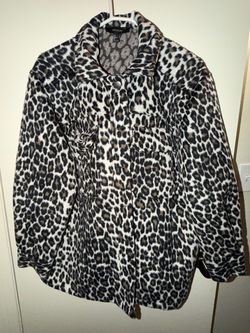 Forever 21+ Leopard Print Faux Fur Coat
