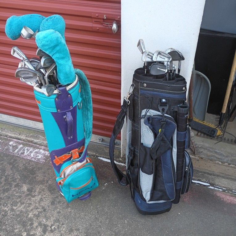 Golf Bags And Full Set Of Clubs