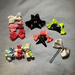 13-pack Bows Design Hair Snap Clips/Slides/Barrettes