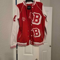 BoohooMan Letterman Jacket, Size M