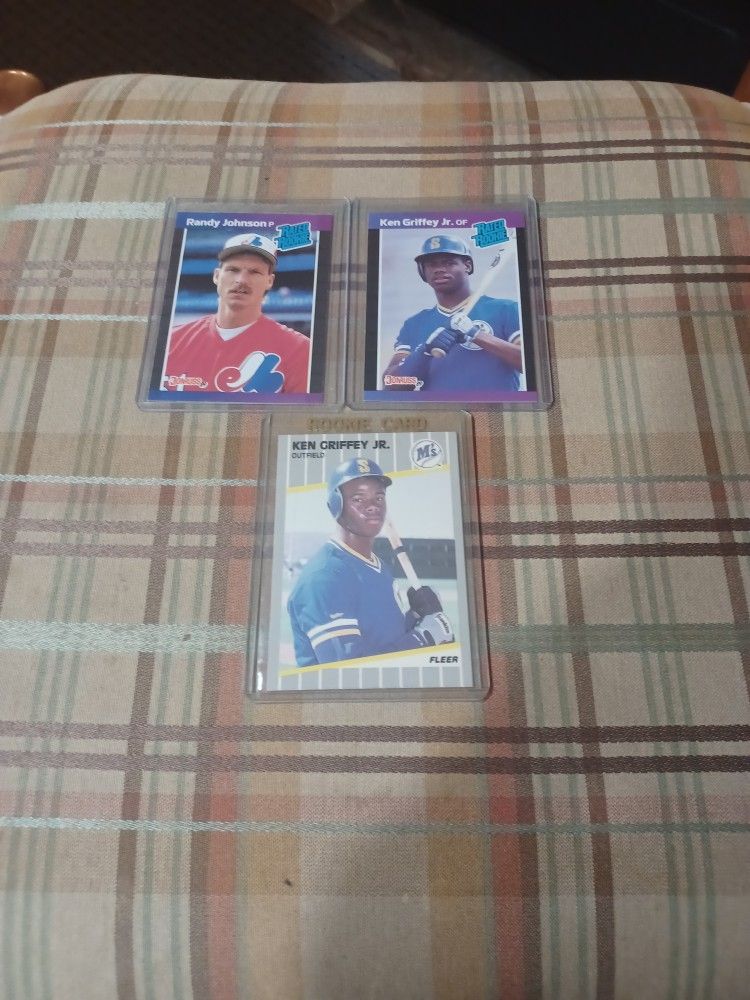 3 Baseball Rookie Cards 