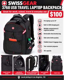 : SwissGear 3768 USB Laptop Backpack – 🎒