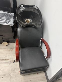 Salon chair with Wash Bowl and Chair set
