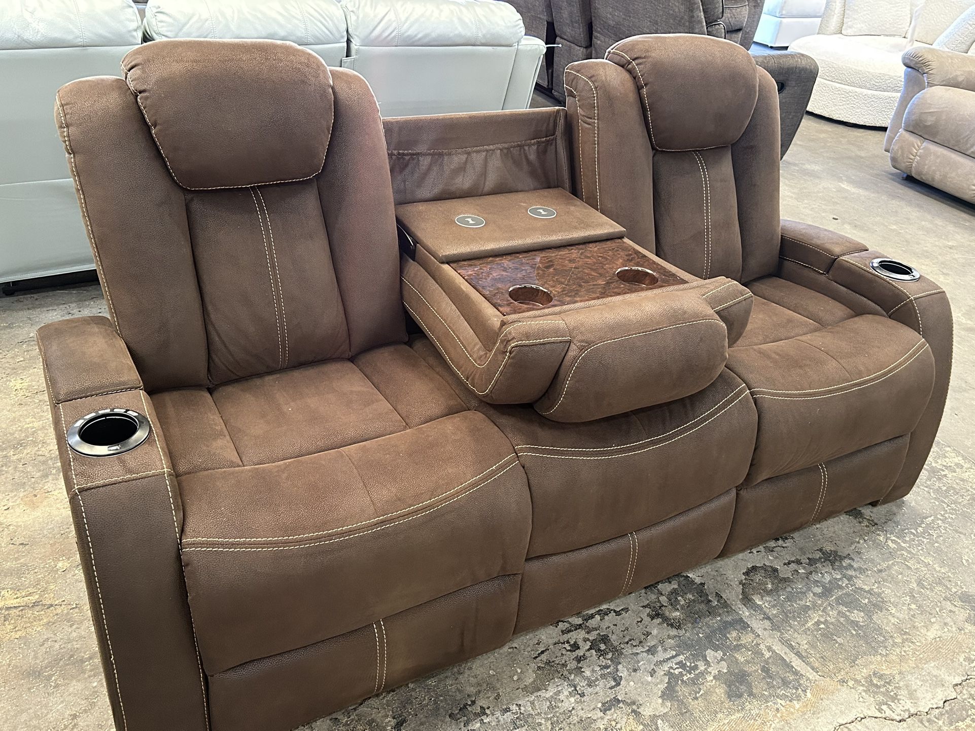 Sofa With Drop Down Console