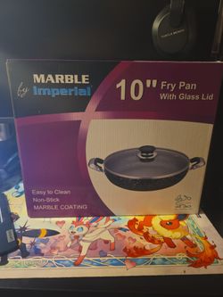 Marble by Imperial 10" Non-Stick Fry Pan with Glass Lid