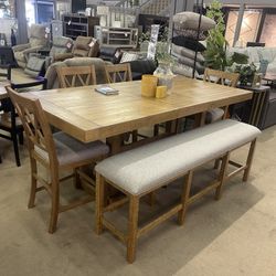 Havonplane Brown Counter Height Dining Room Set / 6pc