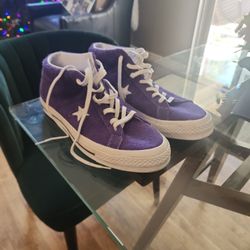 Converse One Star Purple Suade Mid