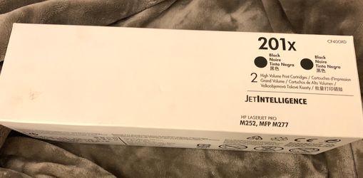 201x 2 black print cartridges - HP laserjet pro