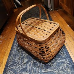Antique Picnic Basket