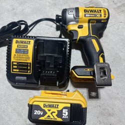 Dewalt Xr Impact Drill 1/4 With Battery 5.0 and Charger Brand New 