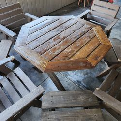 Outside table and chairs