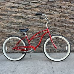 Firmstrong “ Urban Lady “ 26 inch Beach Cruiser Firehouse Red
