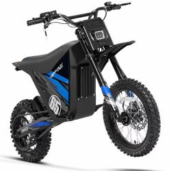 HAPPYRUN G300 SE Mini Electric Dirt Bike Teens Adults Electric Bike with Mid-Drive 48V 26AH Removable Battery with Hydraulic Brakes (26AH Dirt Bike
