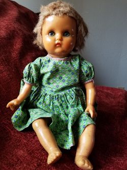 Vintage crying baby doll