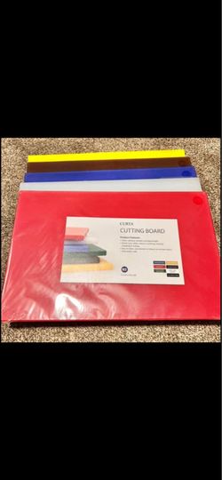 CURTA Cutting Boards for Kitchen, 18" x 12" x 0.5" 5-Piece NSF certified