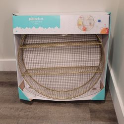 Gold Circle Modern Wall Shelf/art