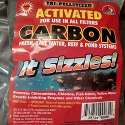 Aquarium Carbon Activated Pelletized Saltwater Freshwater 