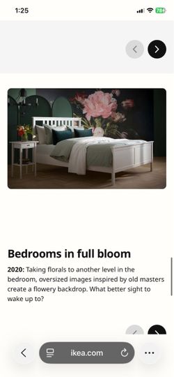 White IKEA Full Bed Frame