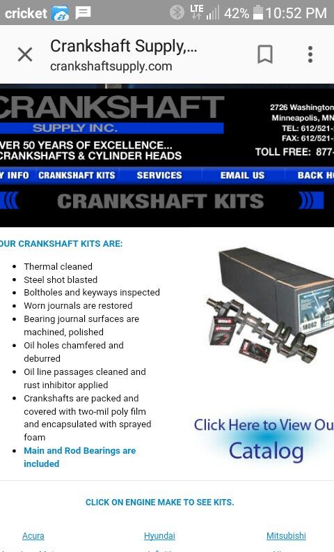 Rock Auto - Crankshaft Supply Co.