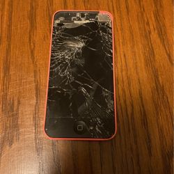 Apple iPhone 5c (pink) Shattered Screen but Fully Functional