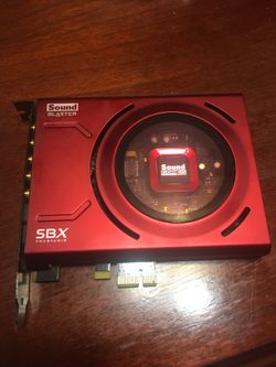 Creative Sound Blaster Z SE 5.1 Channels, 7.1 Virtual Channels 24-Bit 192KHz PCI Express x1 Interface Sound Card